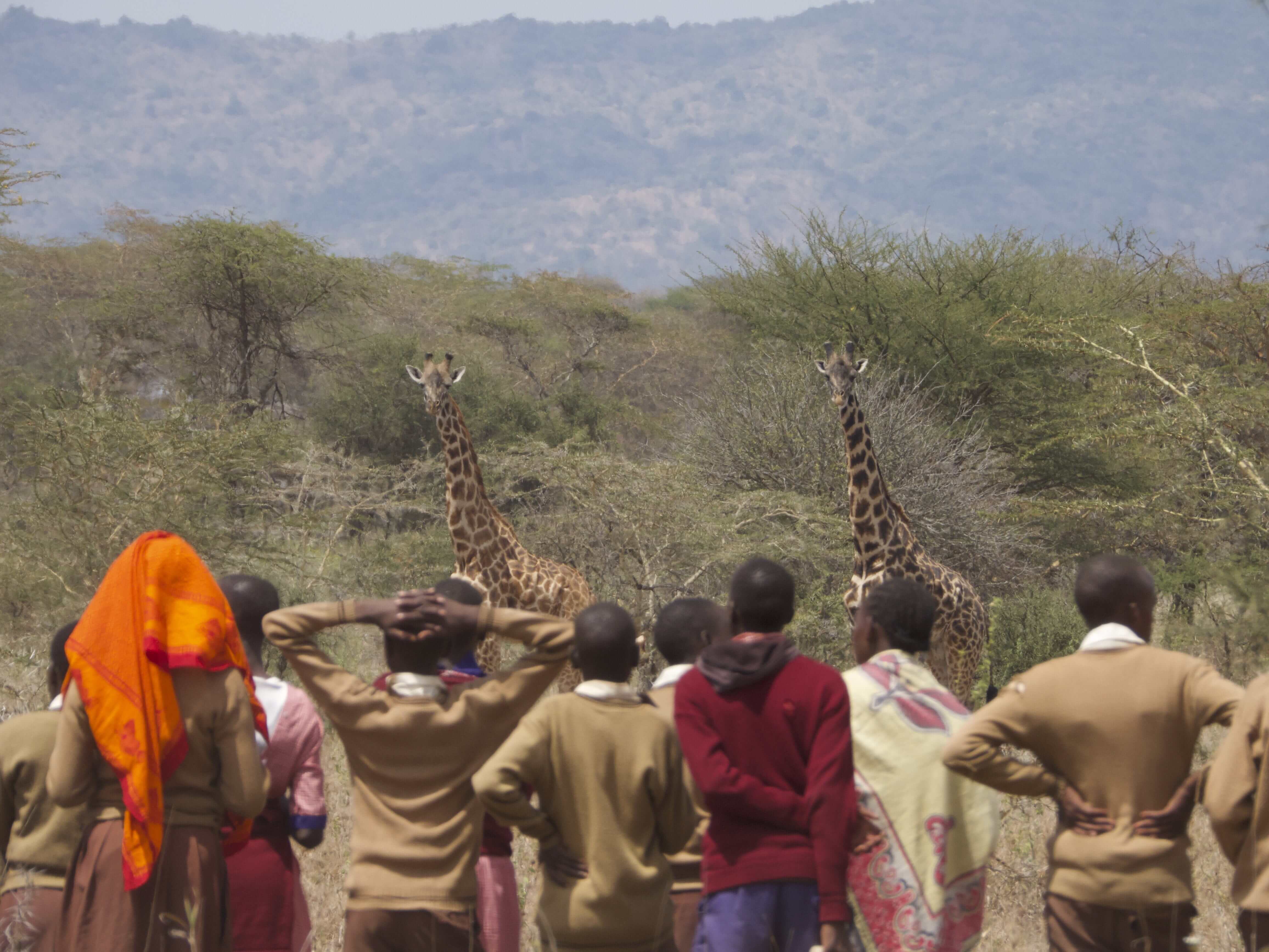 Children of Kikesen community celebrating